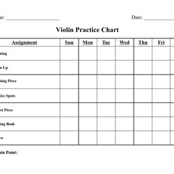 Terrific Violin Practice Chart Template Table Download Printable Print Big
