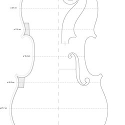 Capital Printable Cardboard Violin Template