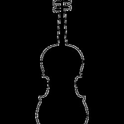 Eminent Printable Violin Template Pattern Patterns Outline Templates Simple Shape Drawing Stencil Stencils
