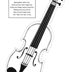 Superior Printable Cardboard Violin Template