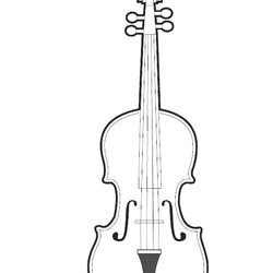 Printable Cardboard Violin Template