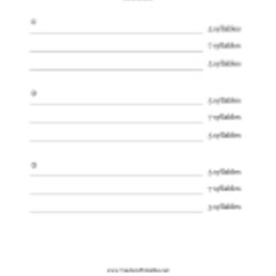 Outstanding Poem Templates Template Writing Poems Second Grade