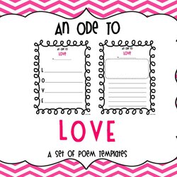 Fine An Ode To Love Day Poem Templates Classroom Freebies Valentine Please Poems Valentines Using Acrostic
