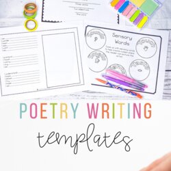 Tremendous Poetry Writing Templates And Journal Teaching Poem Poems Choose Board