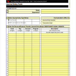 Sublime Journal Entry Template General Excel Diary Templates Business Documents Info Printable