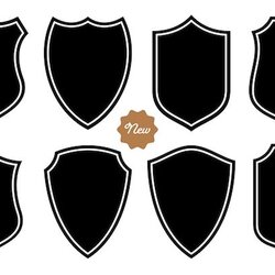 Matchless Badge Shape Set Vector Template On The White Background Free