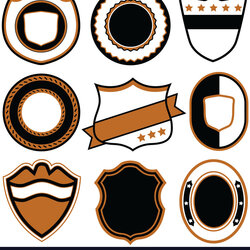 Supreme Emblem Badge Template Royalty Free Vector Image
