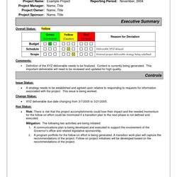 Matchless Project Status Report Sample Examples Progress Doc Email Intended For Template Reporting Quality