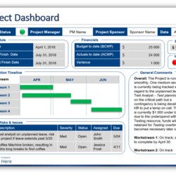 Out Of This World Project Status Report Slide Monthly Template Templates Progress Management Dashboard