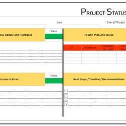 Sublime Daily Project Status Report Template Management Small Excel Sample Download