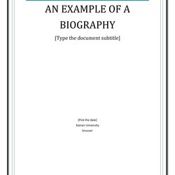 Biography Templates Examples Personal Professional Template Sample Kb Bonus