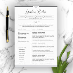 Sublime Clean Resume Template With Ms Word Cover Letter Professional Creative Templates Curriculum Modern