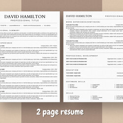 Cool Ats Friendly Resume Template Optimized By