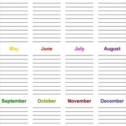 Tremendous Birthday List Template Free In Design Format Download Calendar Templates Printable Word Colorful