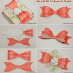 Magnificent Paper Bow With Printable Template Craft Projects