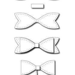 Just Print Out On Your Favorite Paper Bow How To Make Bows Template Large Printable Ribbon Hair Tails