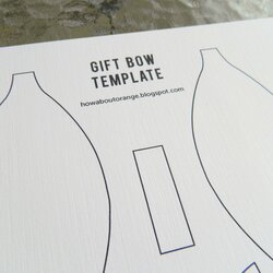 Worthy Paper Bow Template Printable Templates