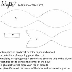 Superb Christmas Wrapping Paper Bow Template Free Printable Dixie Delights Print Computer Below Right Click