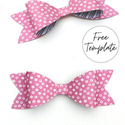 Preeminent Paper Bow Free Template Gathering Beauty Hair How To Make