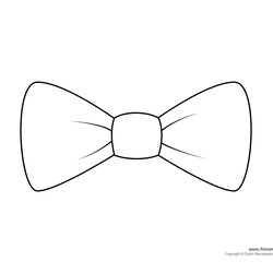 Fine Tim Van Comics For Kids Bow Tie Template Drawing Paper Templates Printable Outline Ties Print Bows