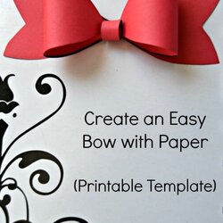 Capital Printable Paper Bow Template Make Your Own Package Decorations Gift Bows Christmas Templates Wrapping