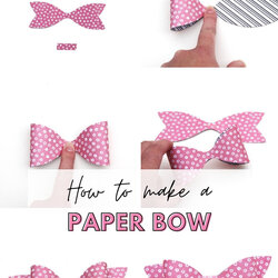 Excellent Paper Bow Free Template Gathering Beauty Freebie Friday Printable