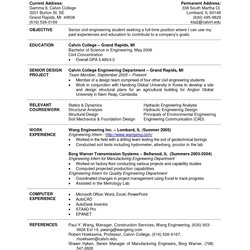 Perfect Good Resume Templates For College Students Internship