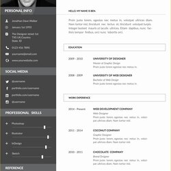 Excellent Attractive Resume Templates Free Download Of Clean Template