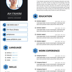Brilliant Free Simple Resume Template In Format Good