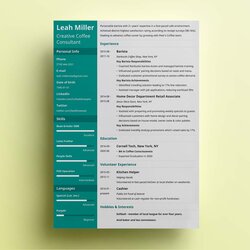 Swell Great Resume Templates Examples To Download Use Right Now Cascade