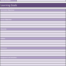Lesson Plan Template Word