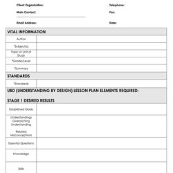 The Highest Quality Lesson Plan Template Word Document For Your Needs Large