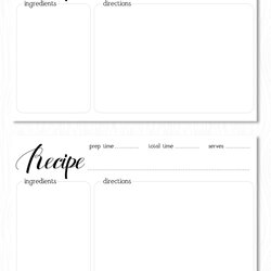 Tremendous Adorable Black And White Printable Recipe Cards Freebie Card Templates Word Editable Microsoft