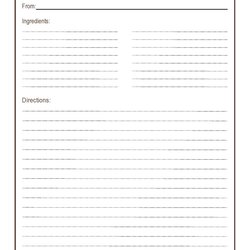 Sublime Free Recipe Card Templates Word Google Docs Printable Is Pending Load