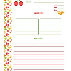 Very Good Free Recipe Card Templates Template Ideas Wonderful For Within Word Editable Microsoft Cards