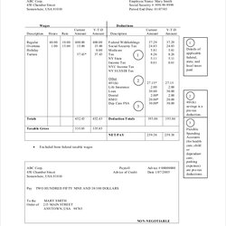 Wonderful Pay Stub Template Free Word Documents Download Example Simple Thirteen Templates