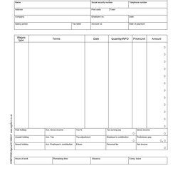 Smashing Pay Stub Template Word For Your Needs Paycheck Templates Driver Payroll