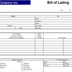 Capital Excel Bill Of Lading Template Document Forms Word Invoice Blank Templates Printable Sample Estate