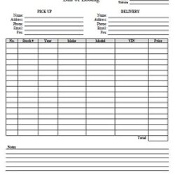 Spiffing Bill Of Lading Templates Excel Word Template