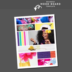 The Highest Quality Mood Board Template For Bloggers Minimal Layout Color