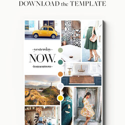Terrific Free Mood Board Template Business Coach Libby Co