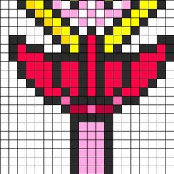 Swell Best Images About Pixel Art Templates On Moon Sailor Patterns Wand Pattern Mini Beads Fuse Stitch Cross