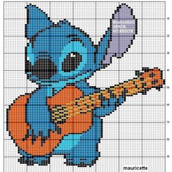 Best Images About Pixel Art Templates On Stitch Disney Cross Pattern Cruz Lilo Patterns Beads Blue Cute