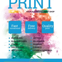Free Print Shop Flyer Template In Adobe Microsoft Word Editable Click