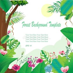 Admirable Forest Template Stock Illustration Of Beauty Frame Border Background Publications Advertisements