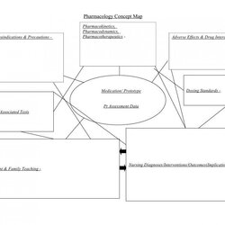 Exceptional Free Printable Nursing Concept Map Template Phenomenal Templates Inspirations