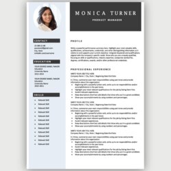 Splendid Modern Resume Template Download For Free Resumes Any Basic Blue