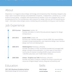 Great Resume Template Free To Download Ideas Full Preview
