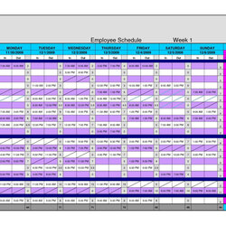 The Highest Standard Work Schedule Spreadsheet Excel Google Daily Template Employee Hourly Templates Hour