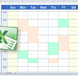 Schedule Templates In Excel Format Template Calendar Planner Work School Church